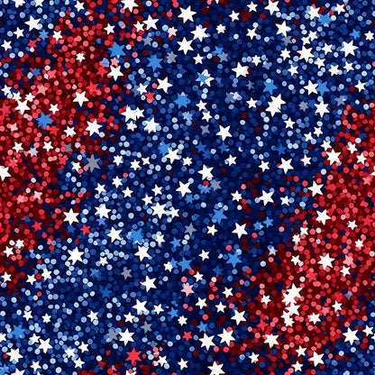 Star Spangled Confetti Pattern 7 Minky Fabric