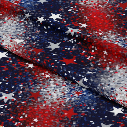 4th-of-July Glitter Pattern 8 Quilting Cotton Fabric
