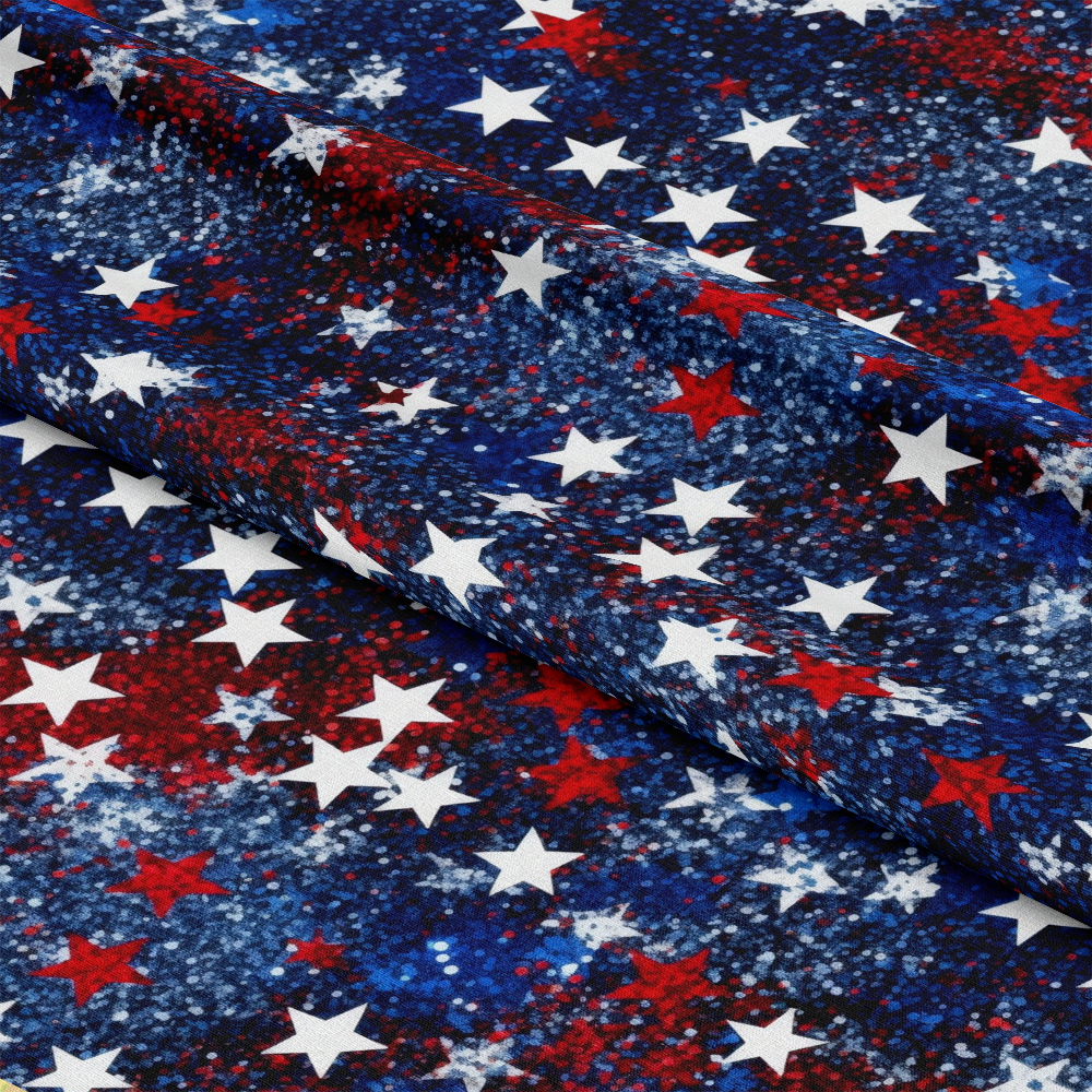 4th-of-July Glitter Pattern 9 Quilting Cotton Fabric