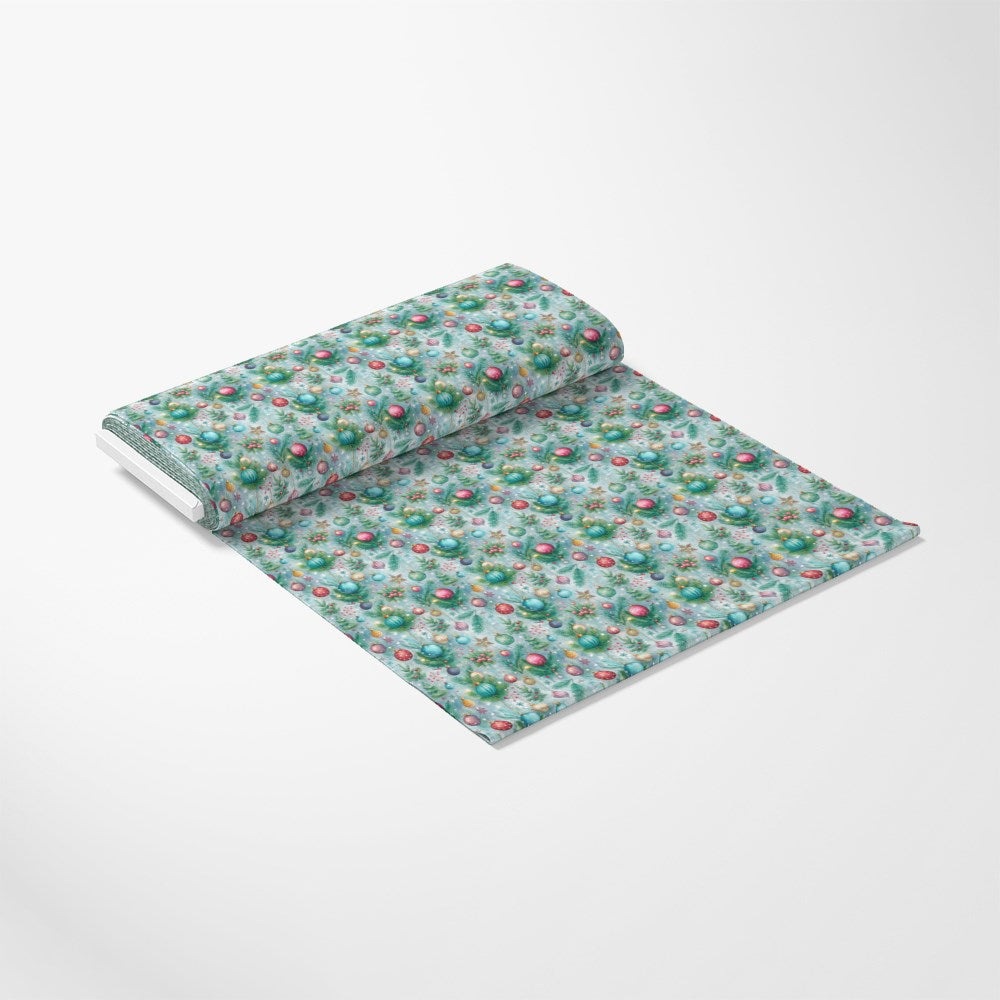 Pastel Christmas Time Pattern 2 Quilting Cotton Fabric