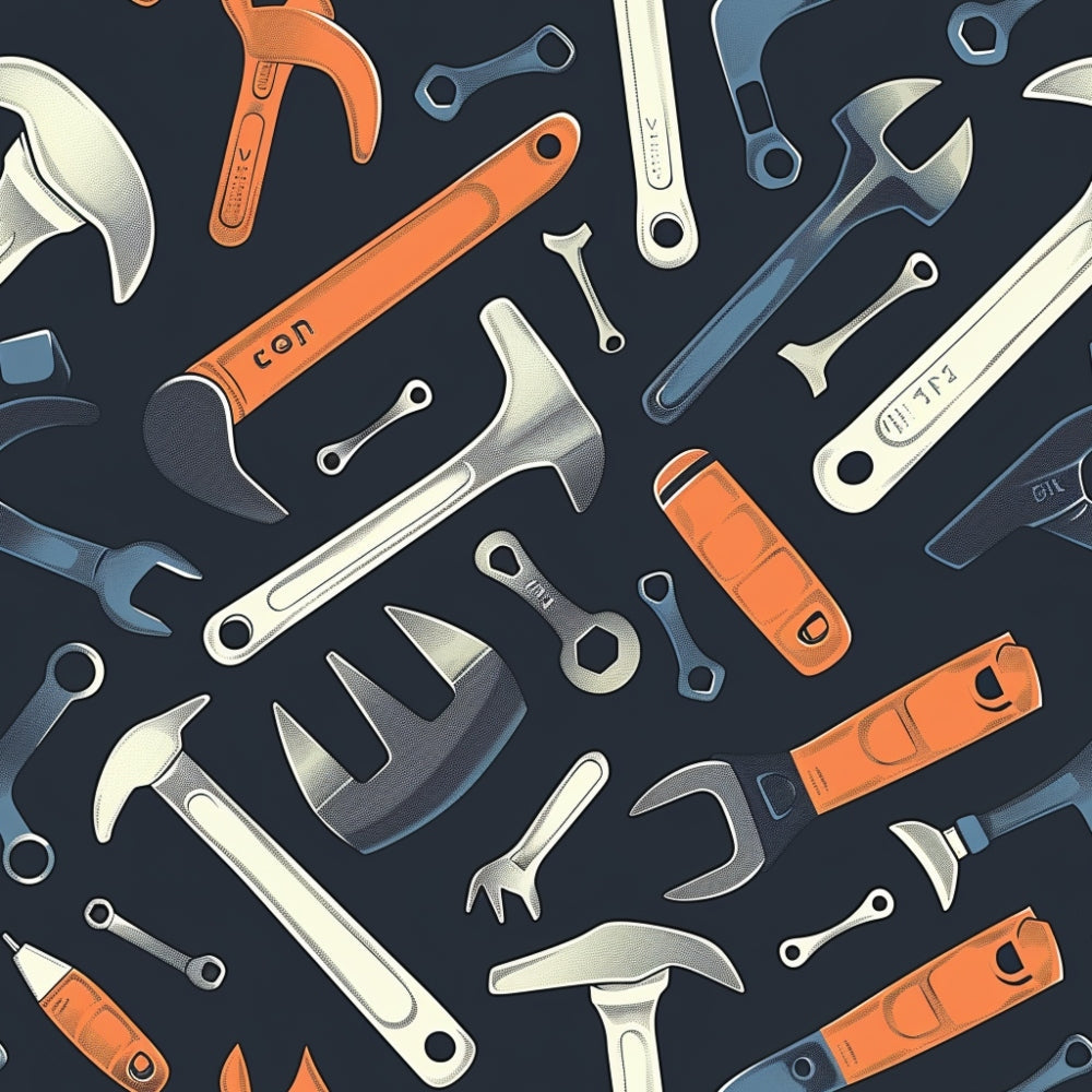 Wrench Works Pattern 5 Minky Fabric