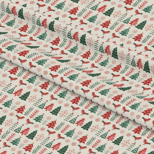Scandinavian Folk Christmas Pattern 18 Quilting Cotton Fabric