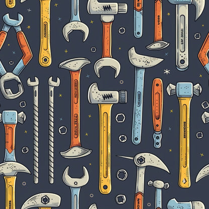 Wrench Works Pattern 6 Minky Fabric