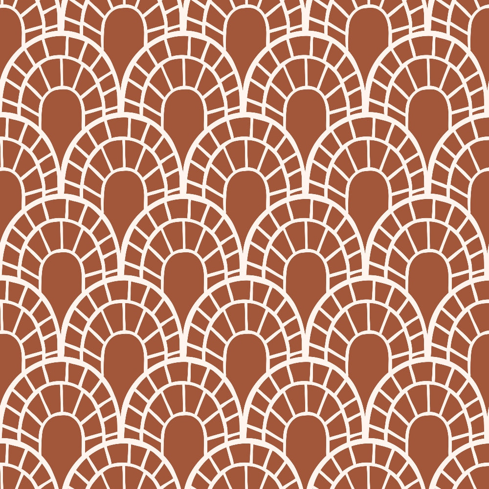 Terracotta Daydream Pattern 10 Minky Fabric