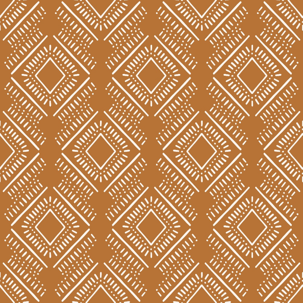 Terracotta Daydream Pattern 16 Minky Fabric