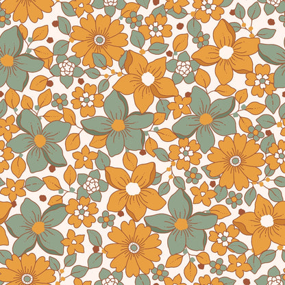 70s Groovy Boho Pattern 2 Quilting Cotton Fabric