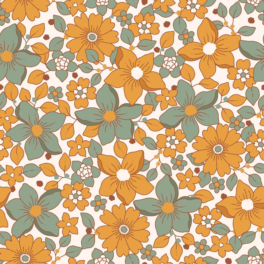 Terracotta Daydream Pattern 2 Minky Fabric