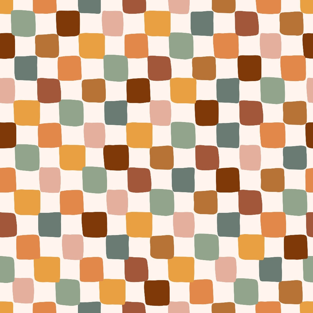 Terracotta Daydream Pattern 8 Minky Fabric