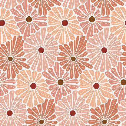 Retro Floral Pattern 1 Quilting Cotton Fabric