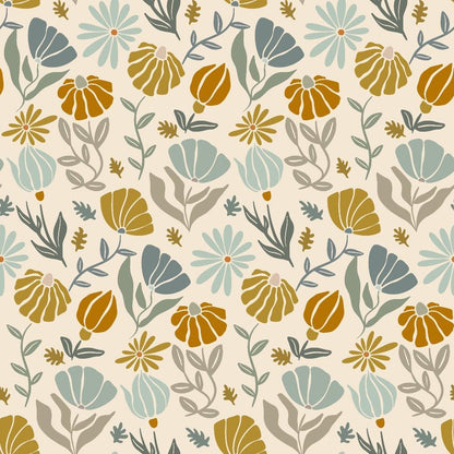 Retro Floral Pattern 2 Quilting Cotton Fabric