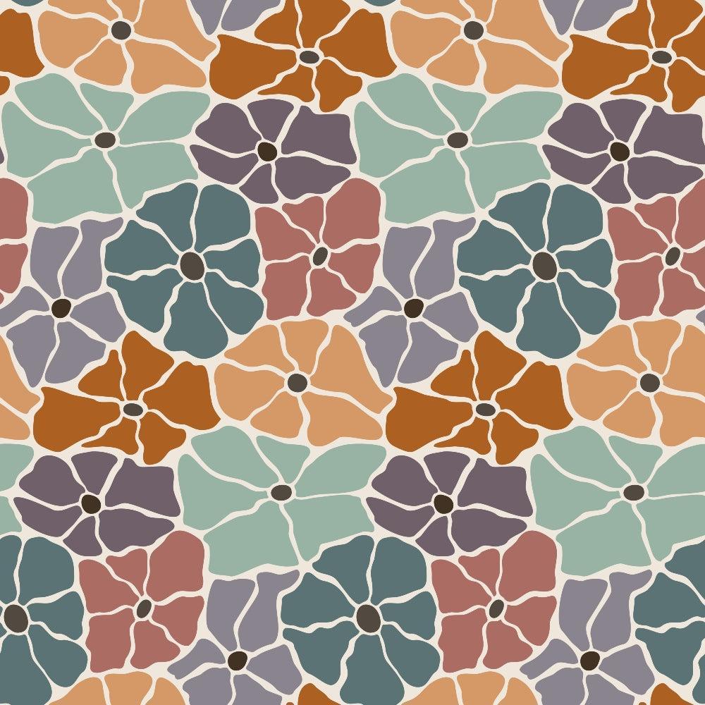 Retro Floral Pattern 7 Quilting Cotton Fabric