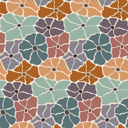 Retro Floral Pattern 7 Quilting Cotton Fabric