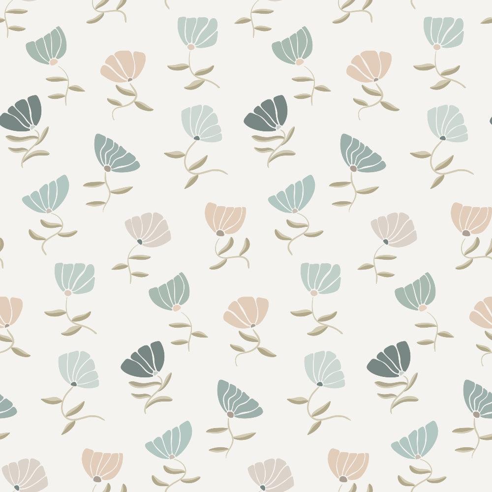 Retro Floral Pattern 9 Quilting Cotton Fabric