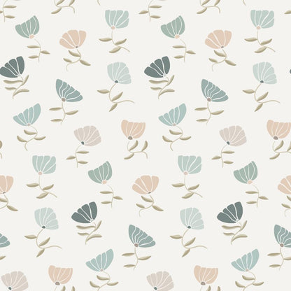 Retro Floral Pattern 9 Quilting Cotton Fabric
