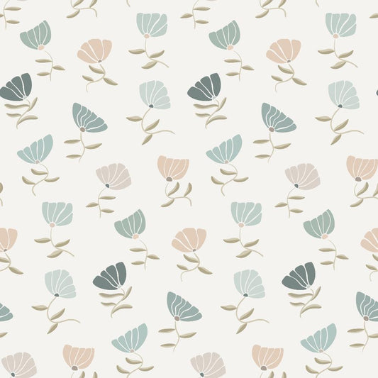 Retro Floral Pattern 9 Quilting Cotton Fabric