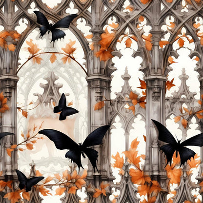 Gothic Halloween Pattern 7 Quilting Cotton Fabric