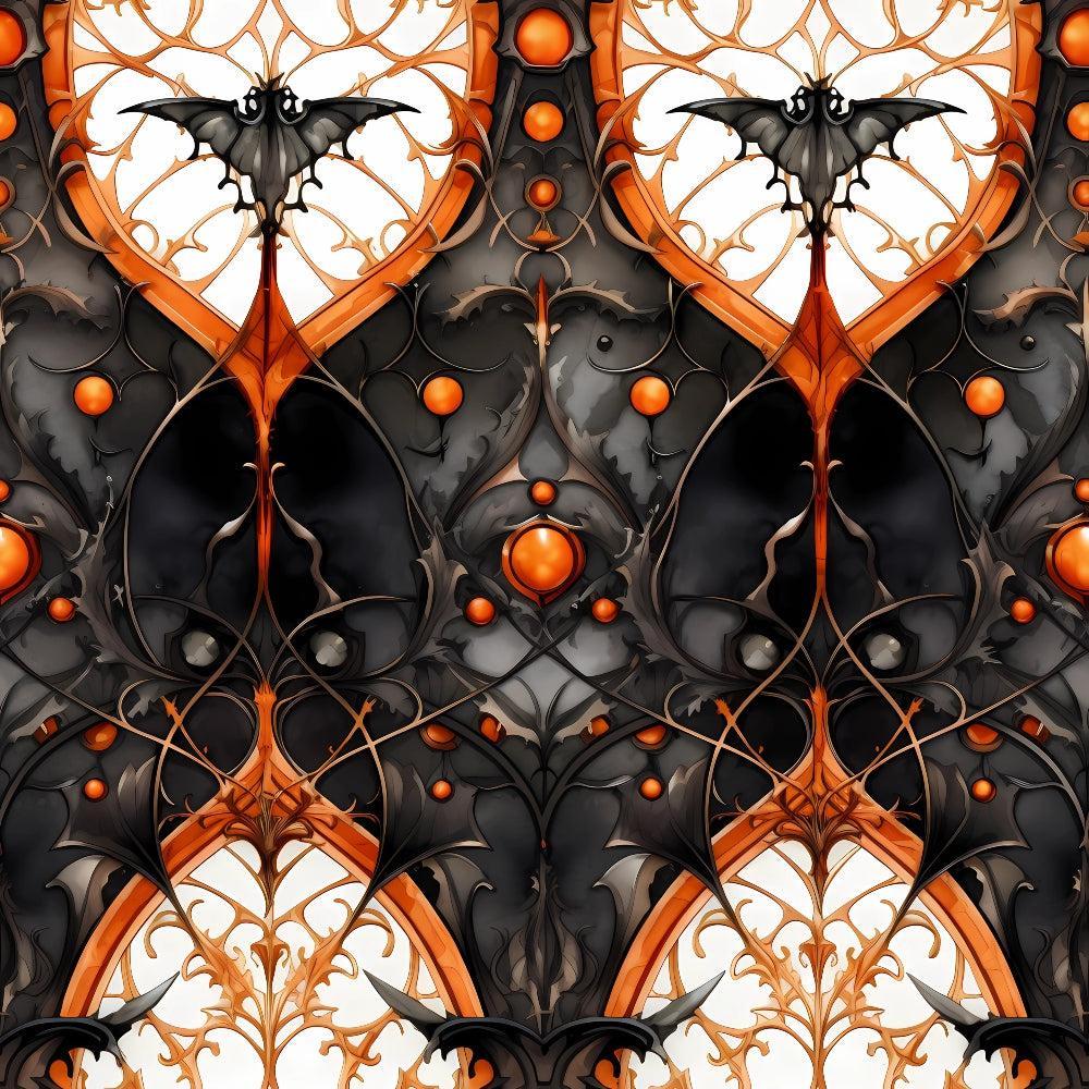 Gothic Halloween Pattern 11 Quilting Cotton Fabric