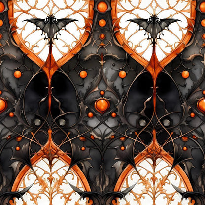 Gothic Halloween Pattern 11 Quilting Cotton Fabric