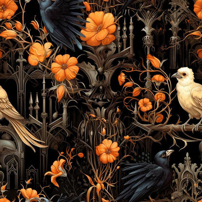 Gothic Halloween Pattern 13 Quilting Cotton Fabric