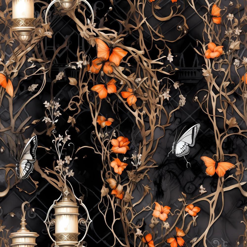 Gothic Halloween Pattern 14 Quilting Cotton Fabric