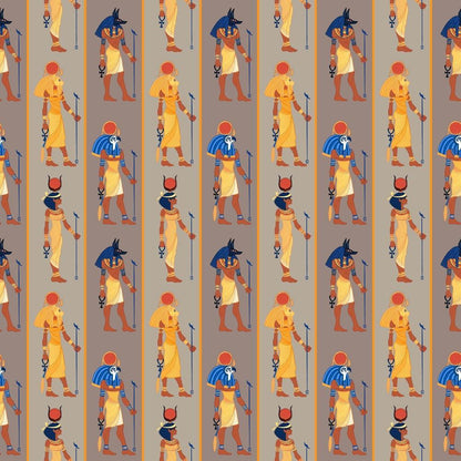 Egyptian Hieroglyphs Pattern 1 Quilting Cotton Fabric