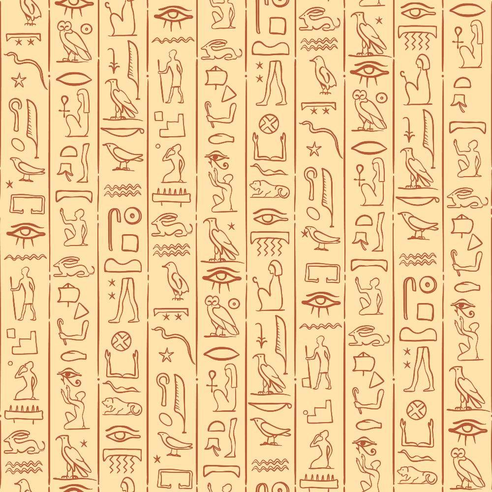 Egyptian Hieroglyphs Pattern 2 Quilting Cotton Fabric