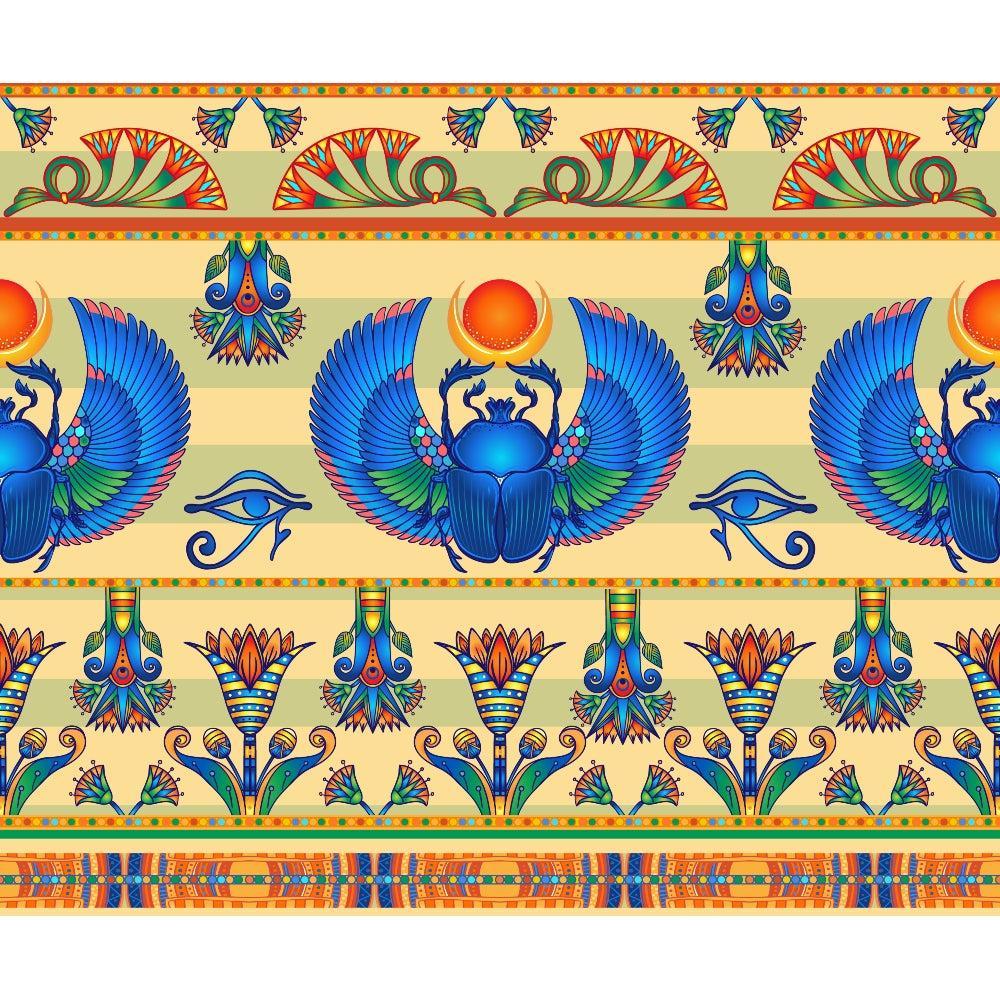 Egyptian Hieroglyphs Pattern 4 Quilting Cotton Fabric