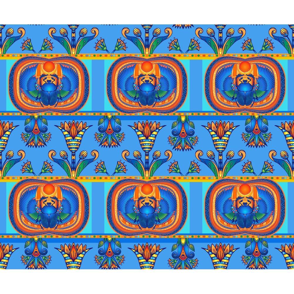 Egyptian Hieroglyphs Pattern 5 Quilting Cotton Fabric