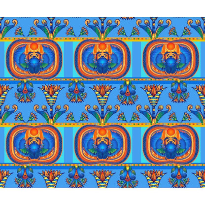 Egyptian Hieroglyphs Pattern 5 Quilting Cotton Fabric