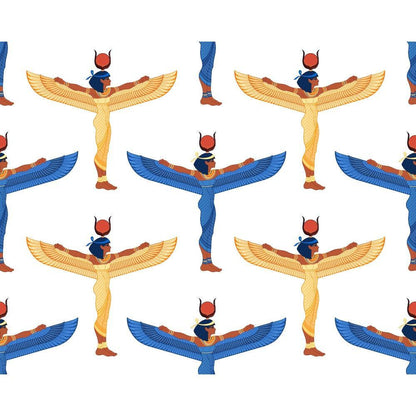 Egyptian Hieroglyphs Pattern 12 Quilting Cotton Fabric