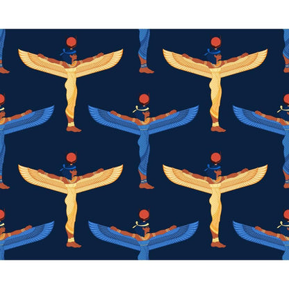 Egyptian Hieroglyphs Pattern 13 Quilting Cotton Fabric