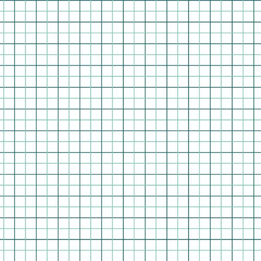 Grid Mint and Teal Quilting Cotton Fabric