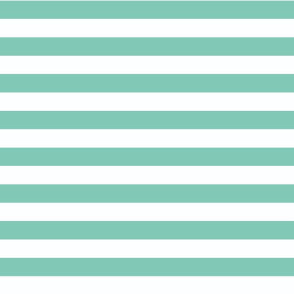 Horizontal Stripes Mint Quilting Cotton Fabric