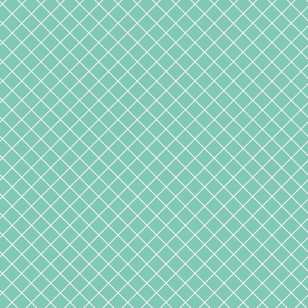 Grid Mint Minky Fabric
