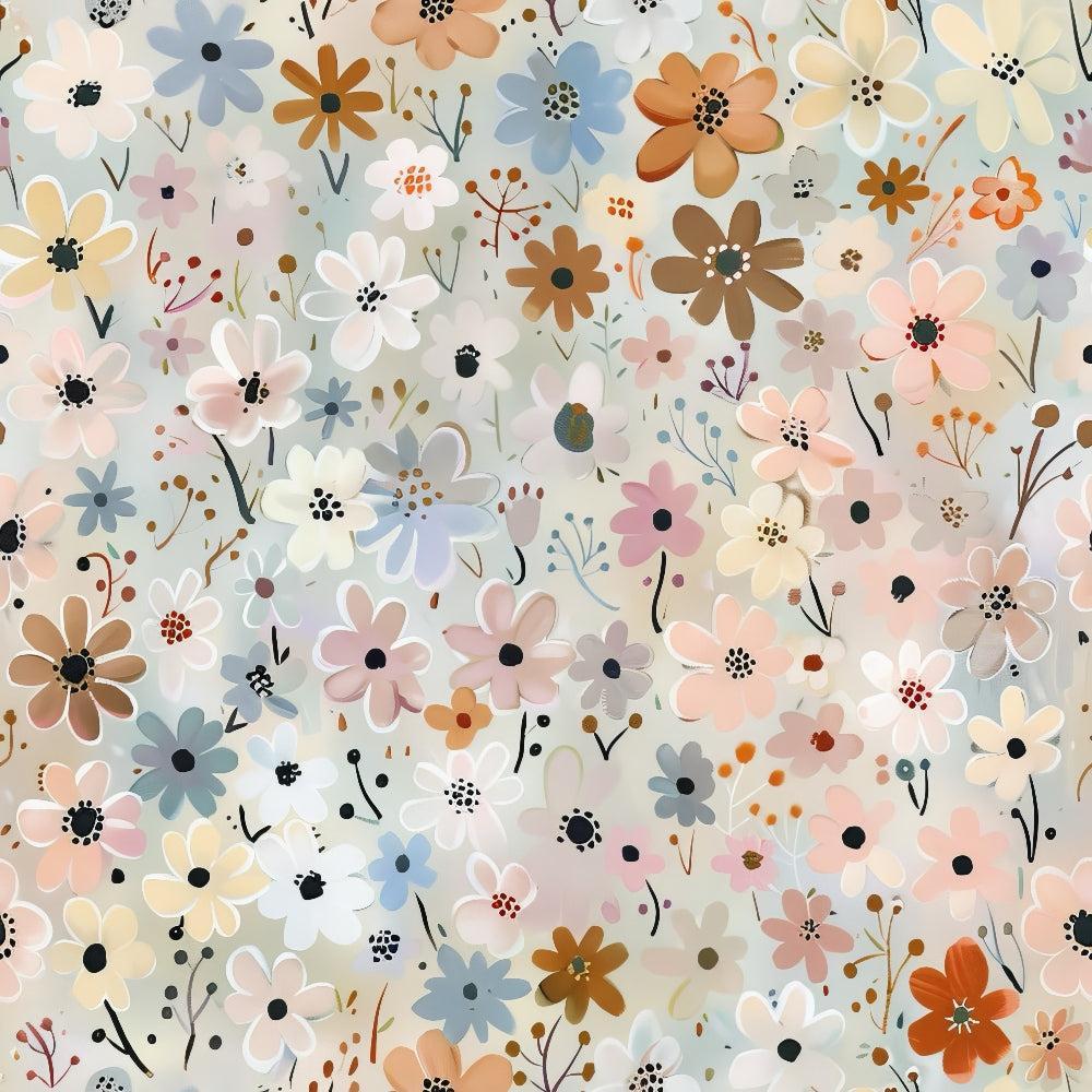 Painterly Blooms Pattern 1 Minky Fabric