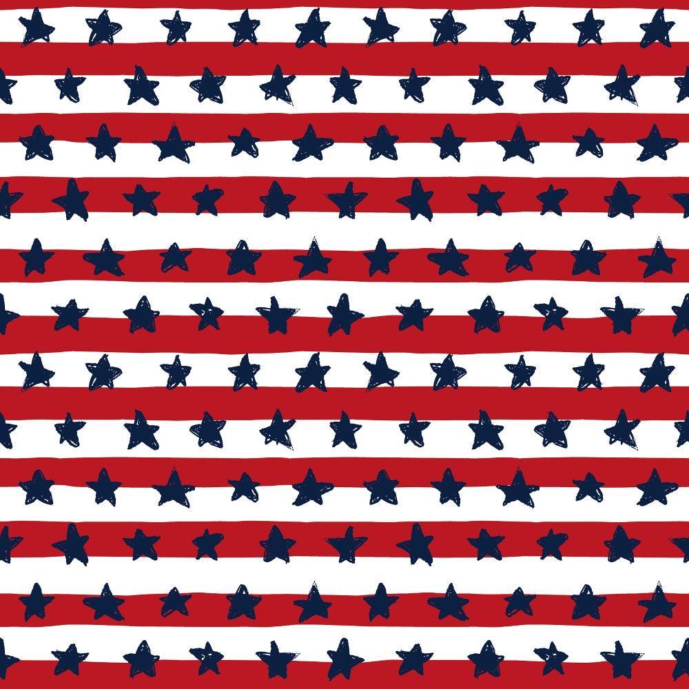 Patriotic July Pattern 3 Quilting Cotton Fabric