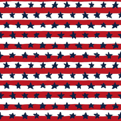 Patriotic July Pattern 3 Quilting Cotton Fabric