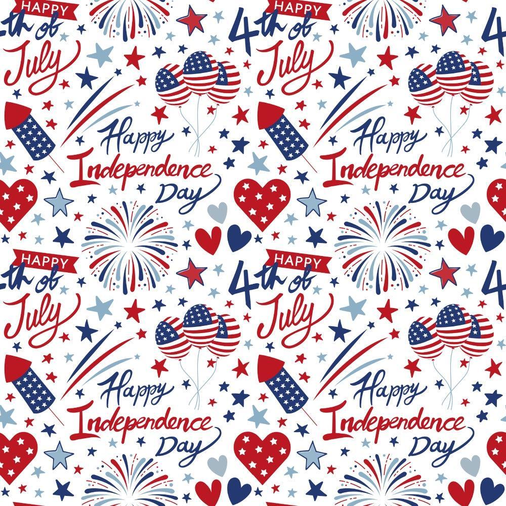 Patriotic July Pattern 8 Quilting Cotton Fabric
