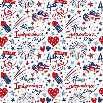 Patriotic July Pattern 8 Quilting Cotton Fabric