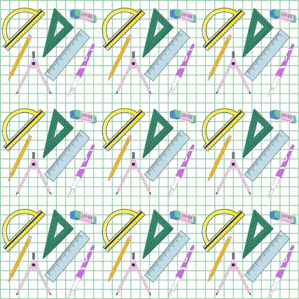 Back To School Elements Pattern 5 Quilting Cotton Fabric