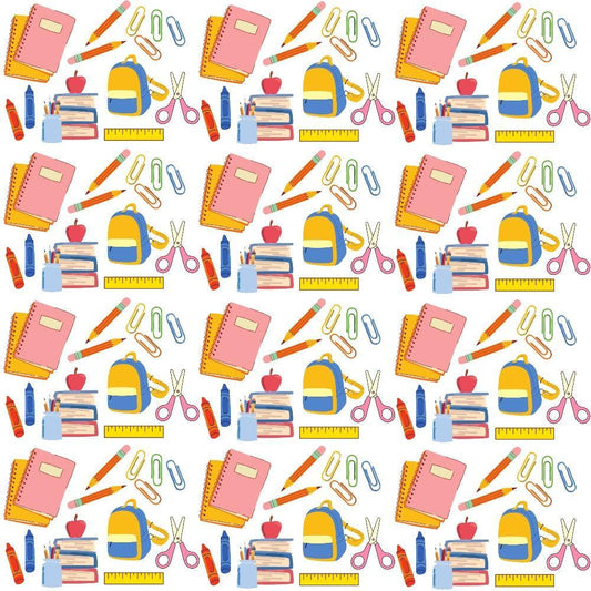 Back To School Elements Pattern 10 Quilting Cotton Fabric