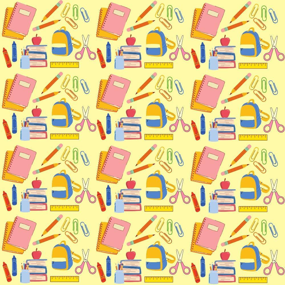 Back To School Elements Pattern 11 Quilting Cotton Fabric