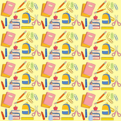 Back To School Elements Pattern 11 Quilting Cotton Fabric