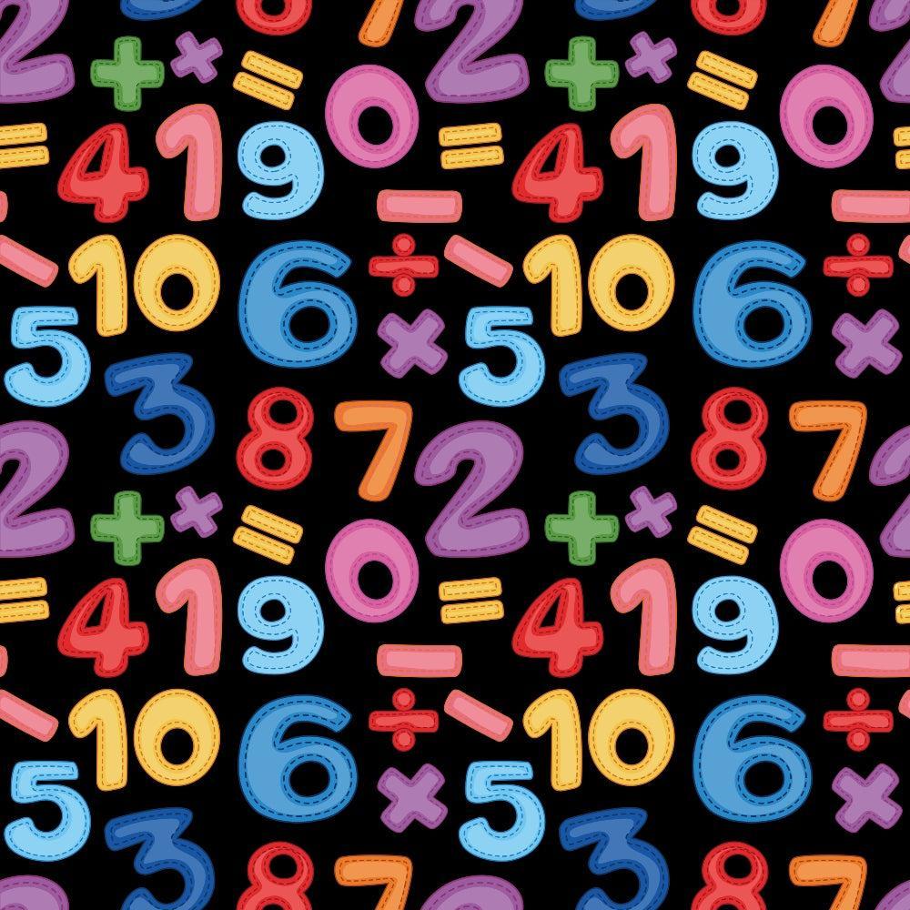 Back To School Elements Pattern 15 Quilting Cotton Fabric