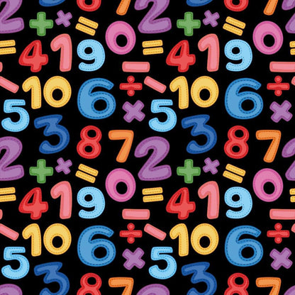 Back To School Elements Pattern 15 Quilting Cotton Fabric