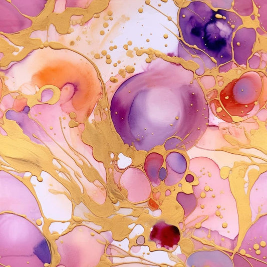Modern Alcohol Ink Pattern 3 Quilting Cotton Fabric
