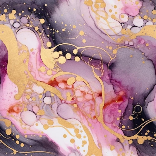 Modern Alcohol Ink Pattern 4 Quilting Cotton Fabric