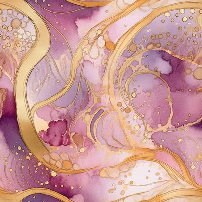 Modern Alcohol Ink Pattern 16 Quilting Cotton Fabric