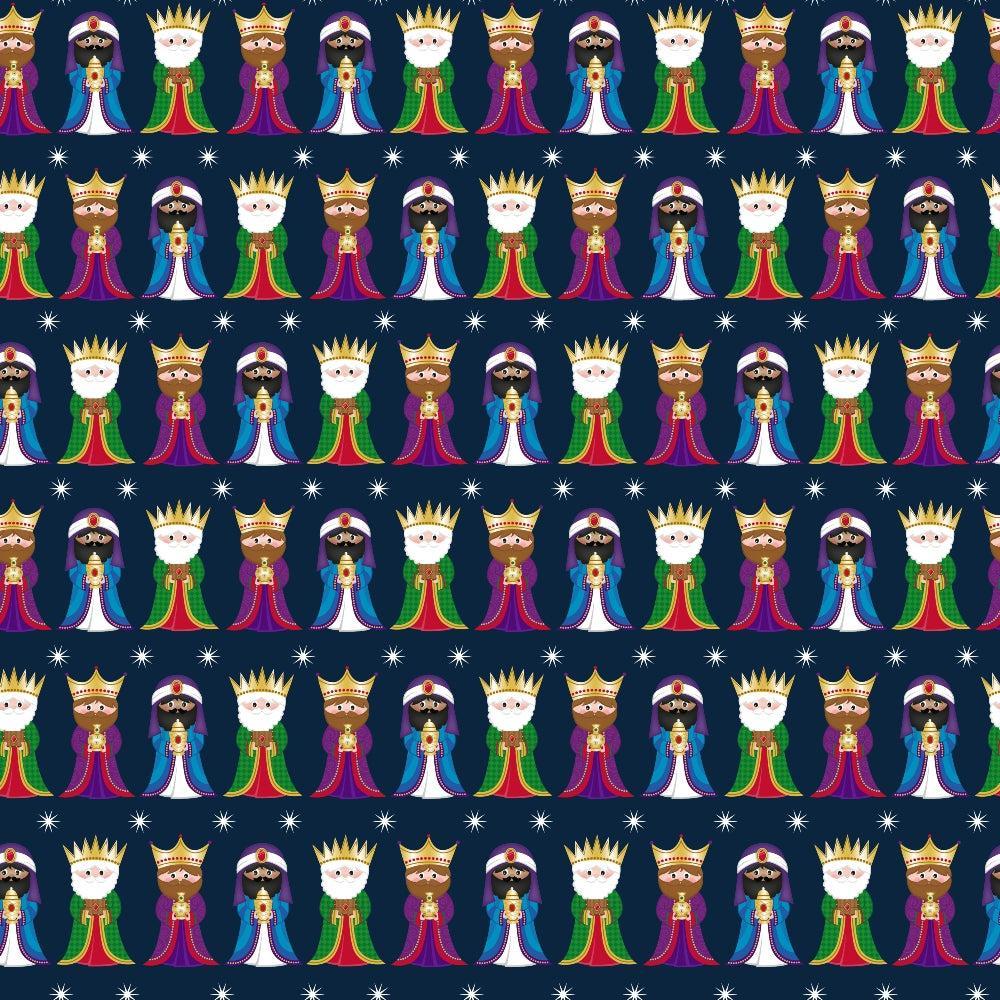 Cartoon Christmas Nativity Pattern 3 Quilting Cotton Fabric