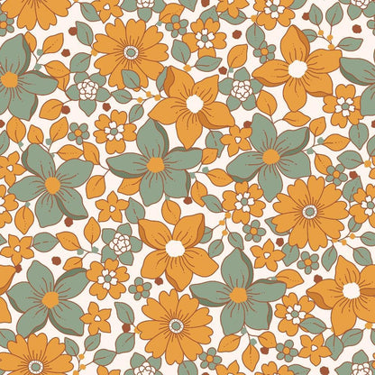 70s Groovy Boho Pattern 2 Quilting Cotton Fabric